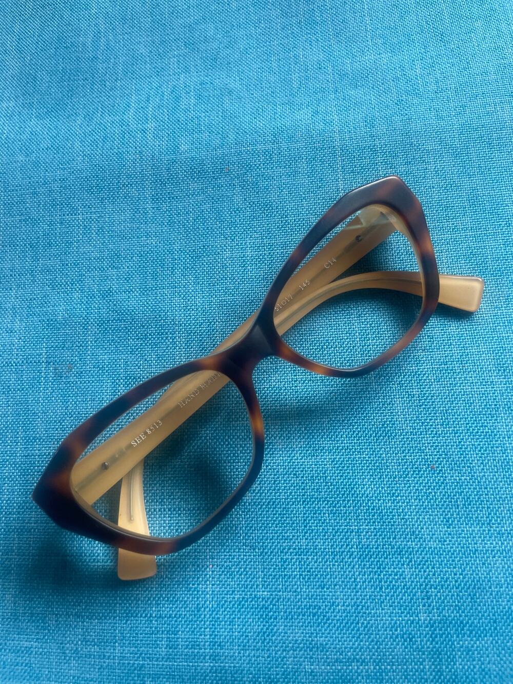 SEE Tortoise Cat Eye Glasses Frames for Eyeglasses HANDMADE in Italy Women 8513